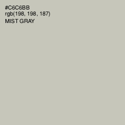 #C6C6BB - Mist Gray Color Image