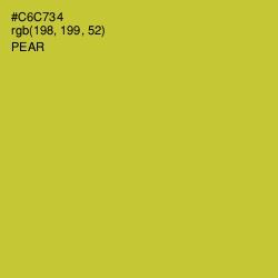 #C6C734 - Pear Color Image