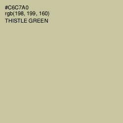 #C6C7A0 - Thistle Green Color Image