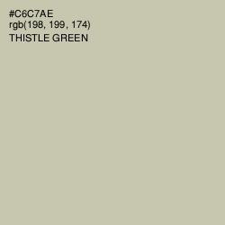 #C6C7AE - Thistle Green Color Image