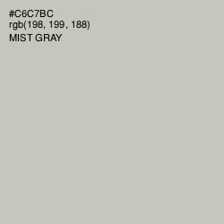 #C6C7BC - Mist Gray Color Image