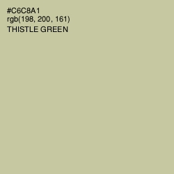 #C6C8A1 - Thistle Green Color Image