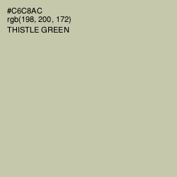 #C6C8AC - Thistle Green Color Image