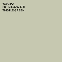 #C6C8AF - Thistle Green Color Image