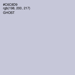 #C6C8D9 - Ghost Color Image