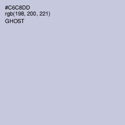 #C6C8DD - Ghost Color Image