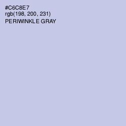 #C6C8E7 - Periwinkle Gray Color Image