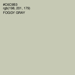 #C6C9B3 - Foggy Gray Color Image