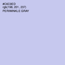 #C6C9ED - Periwinkle Gray Color Image