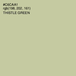 #C6CAA1 - Thistle Green Color Image