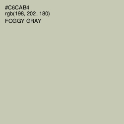 #C6CAB4 - Foggy Gray Color Image