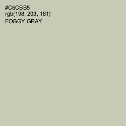 #C6CBB5 - Foggy Gray Color Image