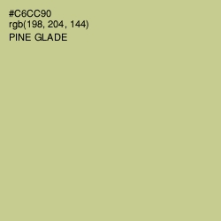 #C6CC90 - Pine Glade Color Image