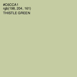 #C6CCA1 - Thistle Green Color Image