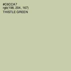 #C6CCA7 - Thistle Green Color Image