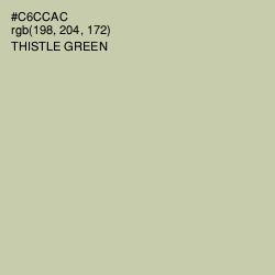 #C6CCAC - Thistle Green Color Image