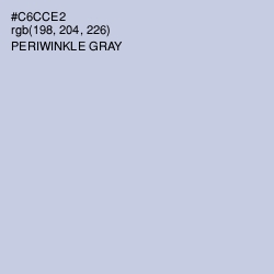 #C6CCE2 - Periwinkle Gray Color Image