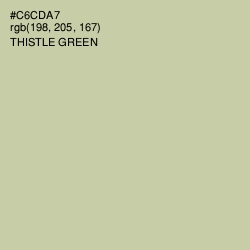 #C6CDA7 - Thistle Green Color Image