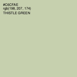 #C6CFAE - Thistle Green Color Image