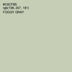 #C6CFB5 - Foggy Gray Color Image