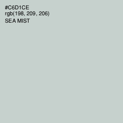 #C6D1CE - Sea Mist Color Image