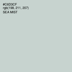 #C6D3CF - Sea Mist Color Image