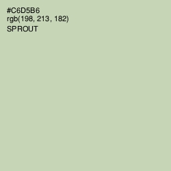 #C6D5B6 - Sprout Color Image