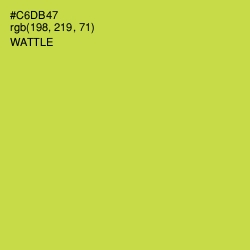 #C6DB47 - Wattle Color Image