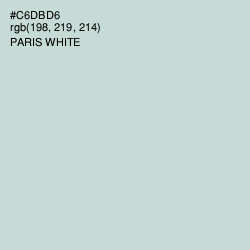 #C6DBD6 - Paris White Color Image