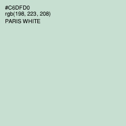 #C6DFD0 - Paris White Color Image