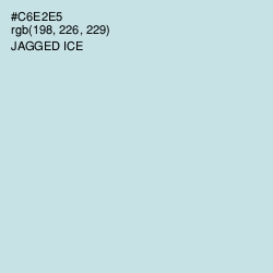 #C6E2E5 - Jagged Ice Color Image