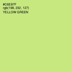 #C6E87F - Yellow Green Color Image