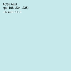 #C6EAEB - Jagged Ice Color Image