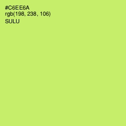 #C6EE6A - Sulu Color Image