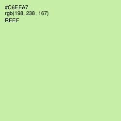 #C6EEA7 - Reef Color Image