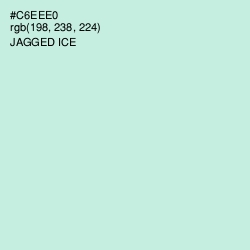 #C6EEE0 - Jagged Ice Color Image