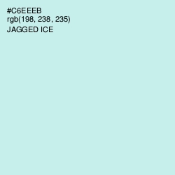 #C6EEEB - Jagged Ice Color Image