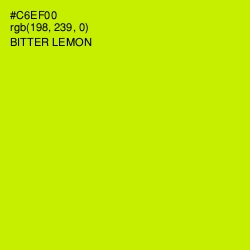 #C6EF00 - Bitter Lemon Color Image