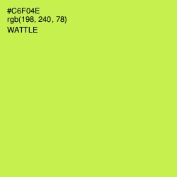 #C6F04E - Wattle Color Image