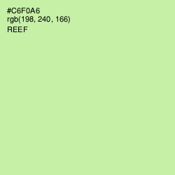 #C6F0A6 - Reef Color Image