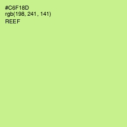 #C6F18D - Reef Color Image