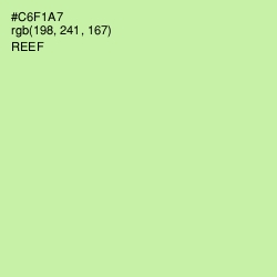 #C6F1A7 - Reef Color Image