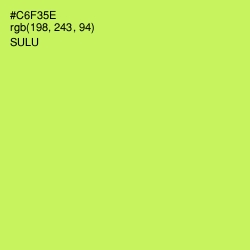 #C6F35E - Sulu Color Image