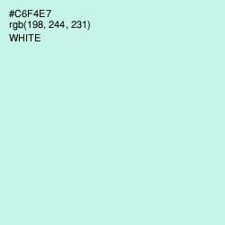 #C6F4E7 - Mint Tulip Color Image