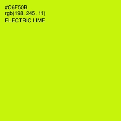 #C6F50B - Electric Lime Color Image