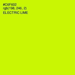 #C6F602 - Electric Lime Color Image