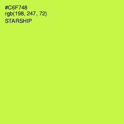 #C6F748 - Starship Color Image