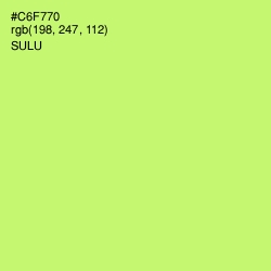 #C6F770 - Sulu Color Image