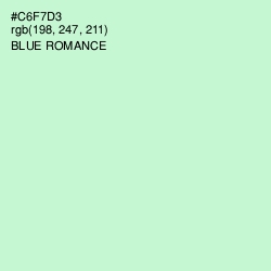 #C6F7D3 - Blue Romance Color Image