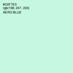 #C6F7E0 - Aero Blue Color Image